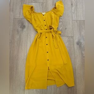 Woman’s Monteau Mustard Orange Dress